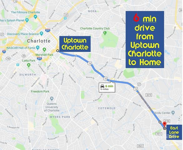 7928 E Lane Drive, Charlotte, NC 28212