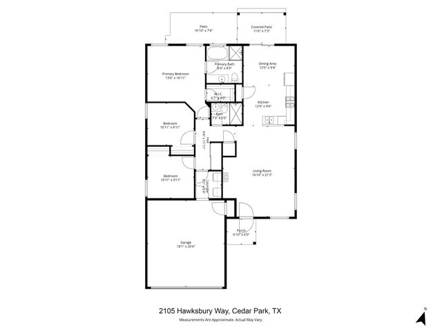 2105 Hawksbury WAY, Cedar Park, TX 78613