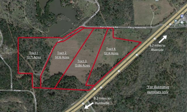 13.71 Acres Tract 1 Tbd Percy Howard Rd, Huntsville, TX 77320