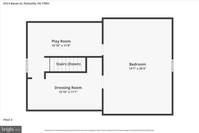 412 E BACON ST, Pottsville, PA 17901