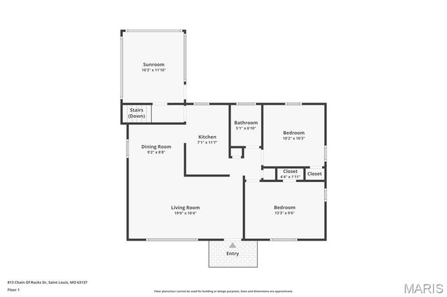 813 Chain Of Rocks Drive, St Louis, MO 63137