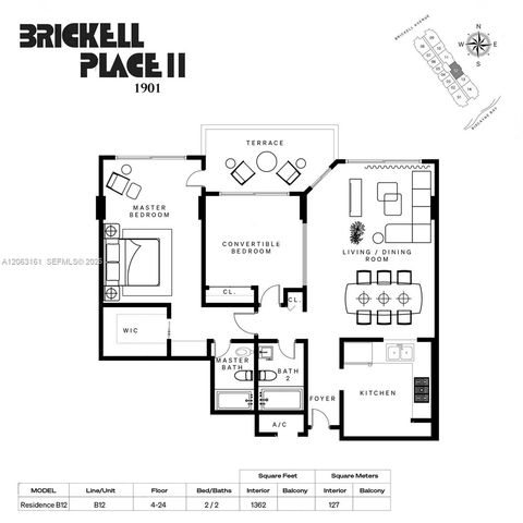 1901 Brickell Ave B512, Miami, FL 33129
