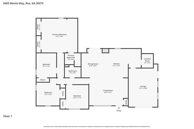 6493 Menlo Way, Rex, GA 30273