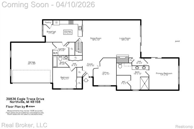 39836 Eagle Trace Drive, Northville Township, MI 48168