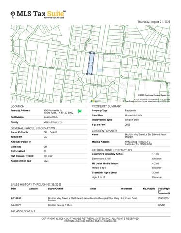 4245 Nonaville Rd, Mount Juliet, TN 37122