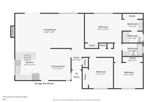 1524 Crestmont Ave, Roseville, CA 95661