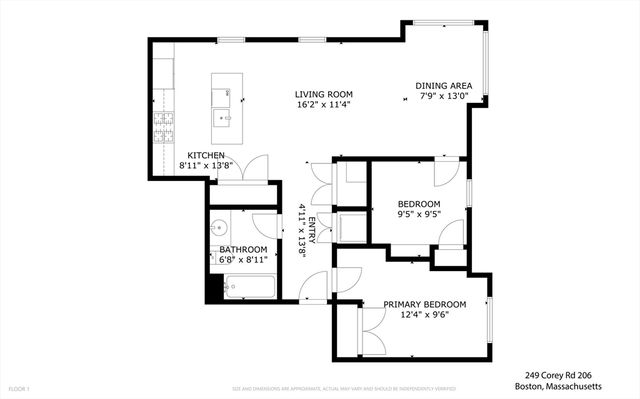 249 Corey Rd. 206, Boston, MA 02134