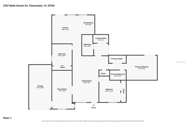 2767 BELLE HAVEN DRIVE, Clearwater, FL 33763