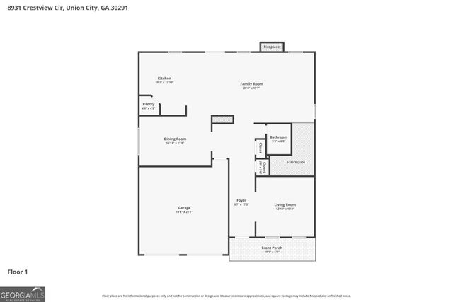 8931 Crestview Circle, Union City, GA 30291