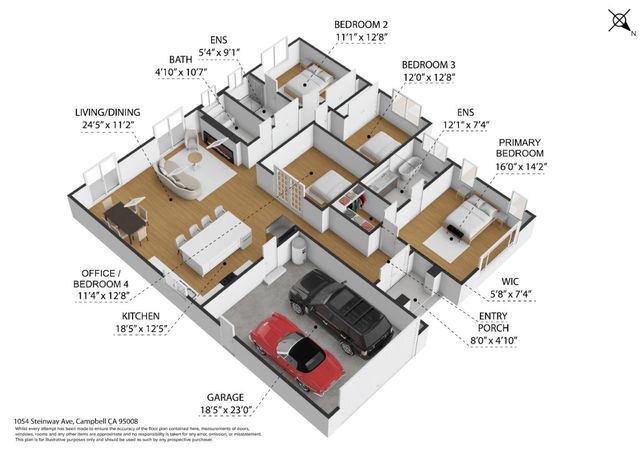 1054 Steinway Avenue, Campbell, CA 95008