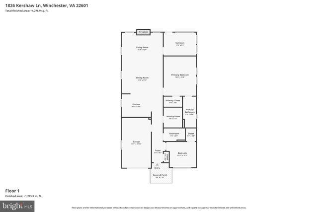1826 KERSHAW LN, Winchester, VA 22601
