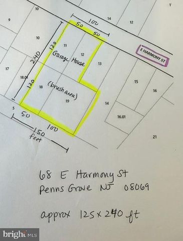 68 E HARMONY ST, Penns Grove, NJ 08069