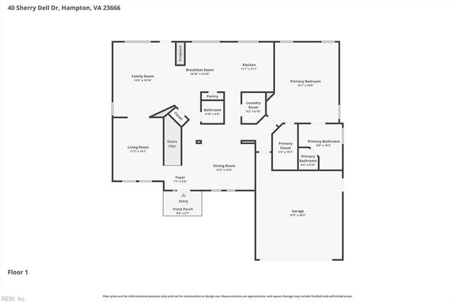 40 Sherry Dell DR, Hampton, VA 23666
