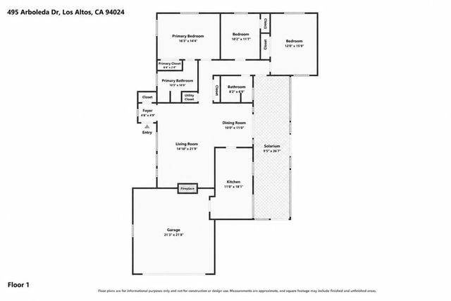 495 Arboleda Drive, Los Altos, CA 94024