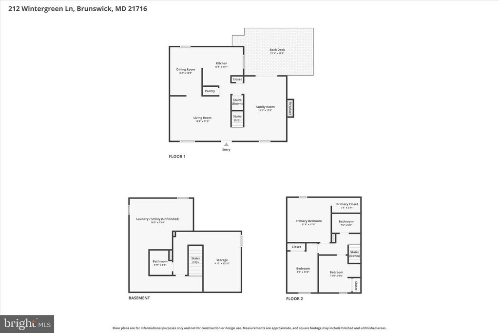 Image 55 of property listing at 212 WINTERGREEN LN, Brunswick, MD 21716