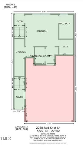 2268 Red Knot Lane, Apex, NC 27502