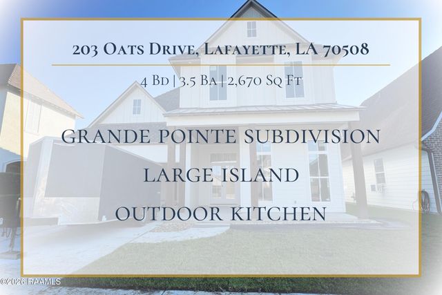 203 Oats Drive, Lafayette, LA 70508