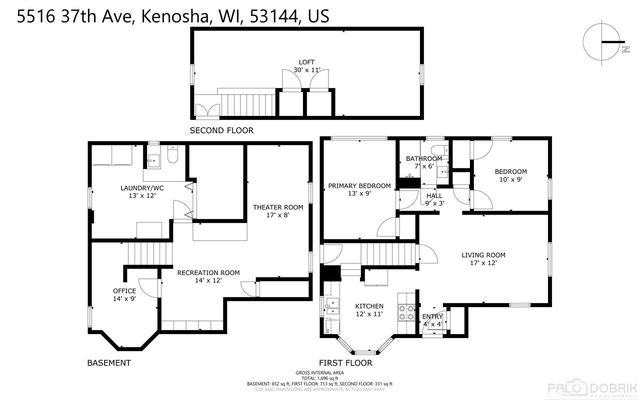 5516 37th AVENUE, Kenosha, WI 53144