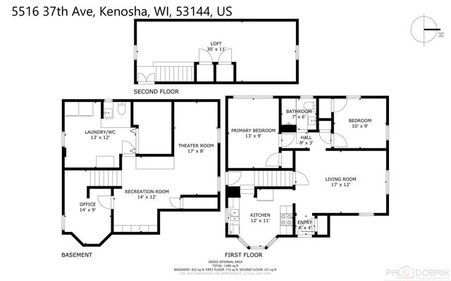 5516 37th AVENUE, Kenosha, WI 53144