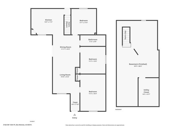 3126 SW 12th Place, Des Moines, IA 50315