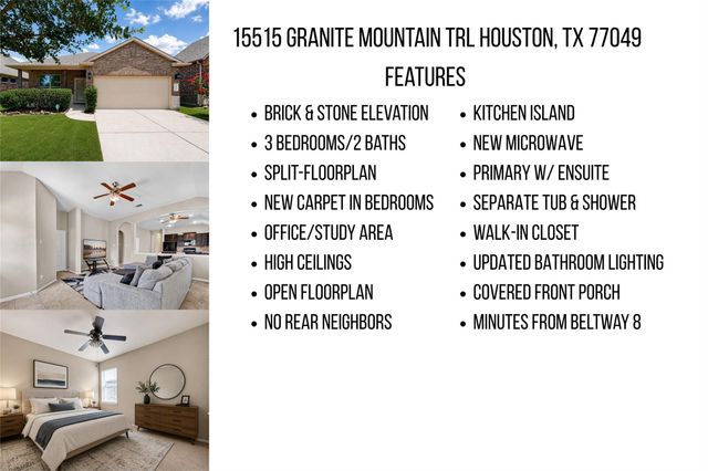 15515 Granite Mountain Trail, Houston, TX 77049