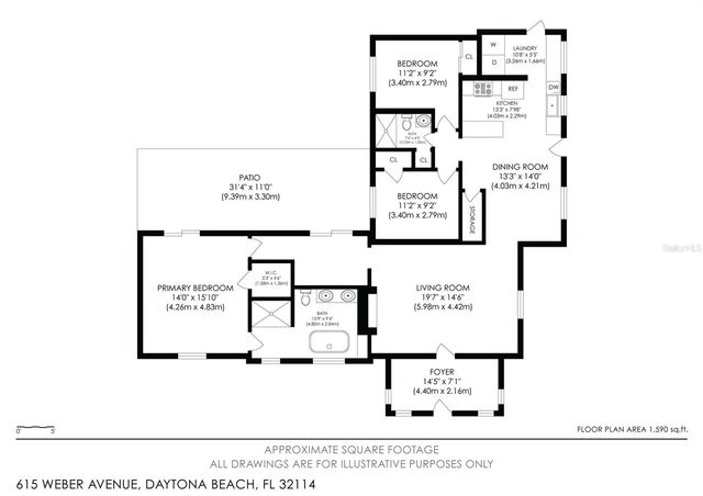 615 WEBER AVENUE, Daytona Beach, FL 32114