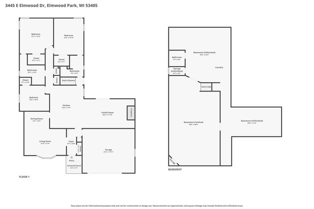 3445 E Elmwood DRIVE, Elmwood Park, WI 53405
