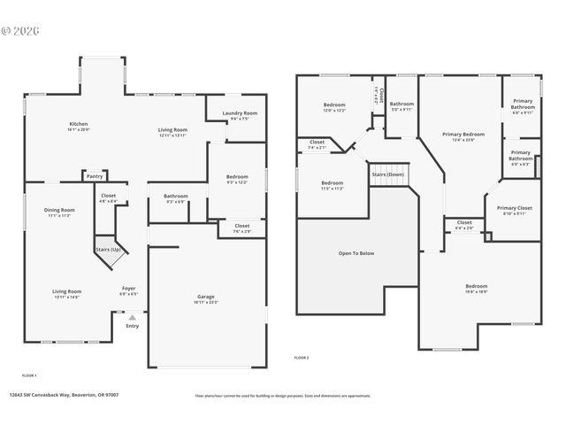 12643 Sw CANVASBACK Way, Beaverton, OR 97007