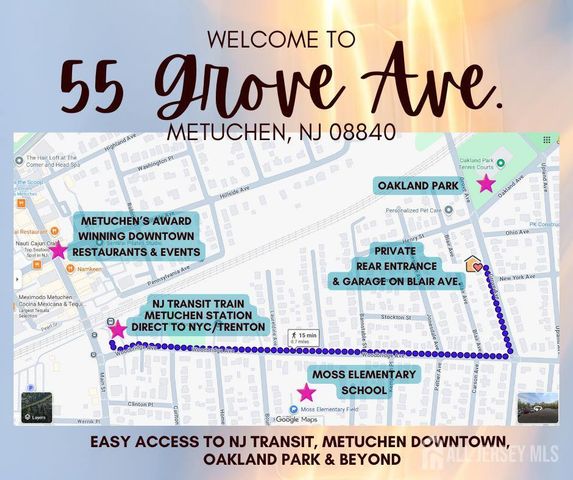 55 Grove Avenue, Metuchen, NJ 08840
