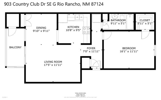 903 Country Club Drive SE APT G, Rio Rancho, NM 87124