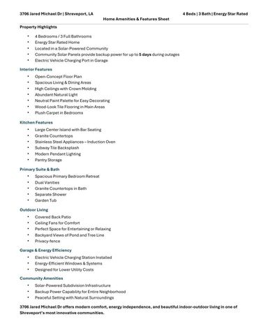 3706 Jared Michael Drive, Shreveport, LA 71107