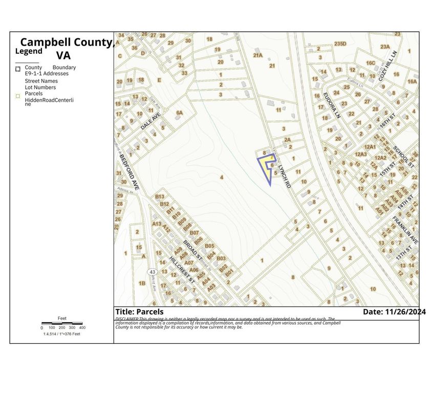 0 Lynch Road, Altavista, VA 24517