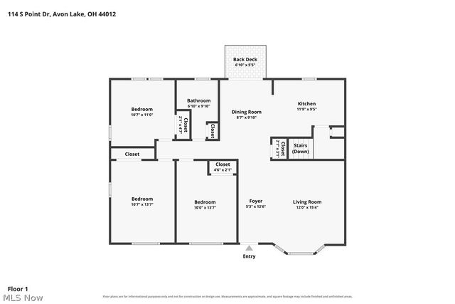 114 S Point Drive, Avon Lake, OH 44012