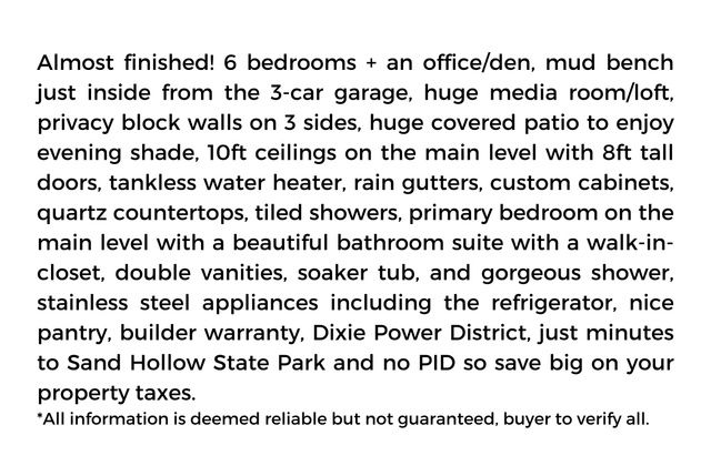 6246 S BESPIN LN, St. George, UT 84790