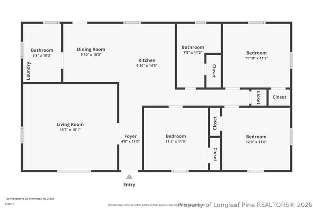 108 Woodberry Lane, Jackson Springs, NC 27281