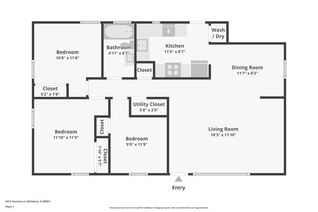 2413 Country Lane, Mchenry, IL 60051