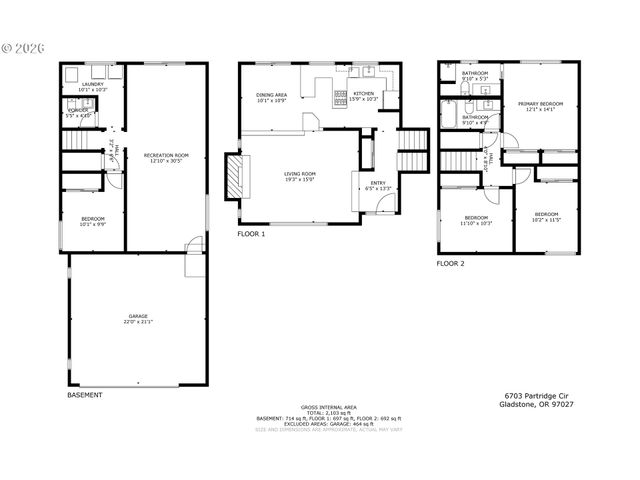 6703 PARTRIDGE Cir, Gladstone, OR 97027