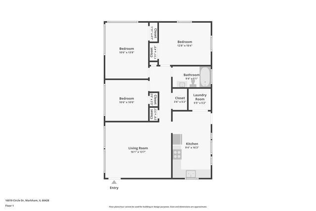 16019 Circle Drive, Markham, IL 60428