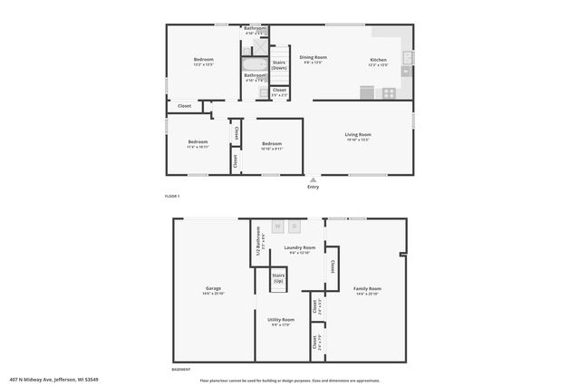 407 N Midway AVENUE, Jefferson, WI 53549