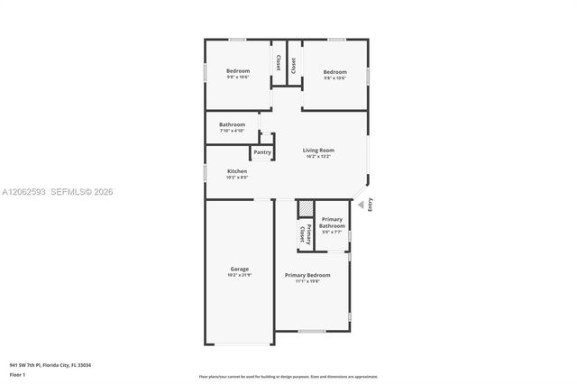 941 SW 7th Place, Florida City, FL 33034