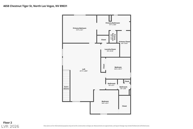 4658 Chestnut Tiger Street, North Las Vegas, NV 89031