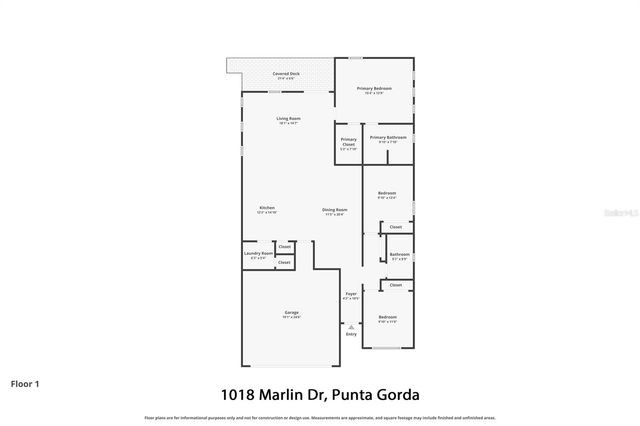 1018 S MARLIN DRIVE, Punta Gorda, FL 33950