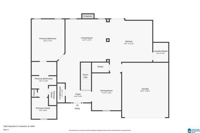 1389 N WYNLAKE DRIVE, Alabaster, AL 35007