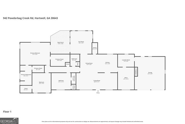 942 Powderbag Creek Road, Hartwell, GA 30643