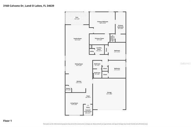 3160 CALVANO DRIVE, Land O Lakes, FL 34639