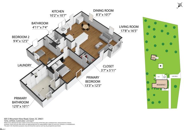605 S Mountain View Road, Greer, SC 29651