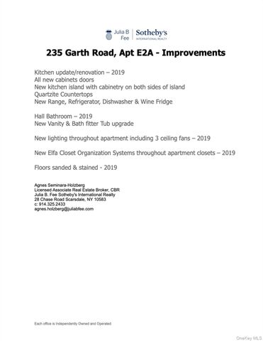 235 Garth Road E2A, Scarsdale, NY 10583