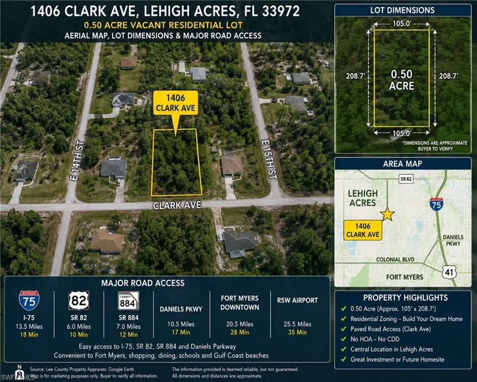 1406 Clark AVE, LEHIGH ACRES, FL 33972 — photo 2