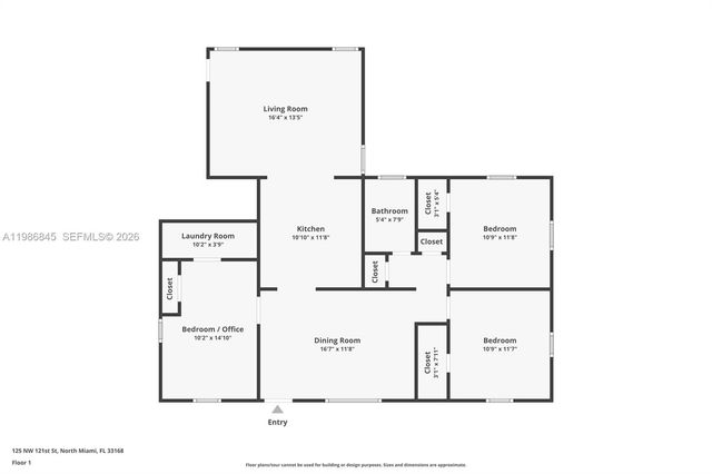 125 NW 121st St, North Miami, FL 33168