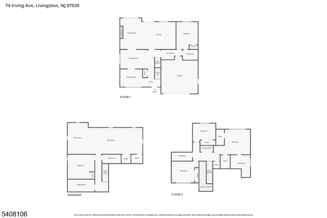 74 Irving Ave, Livingston Twp., NJ 07039